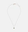 Sydney Evan Mini Moroccan 14kt Gold Necklace With Enamel And Diamond In Yellow Gold