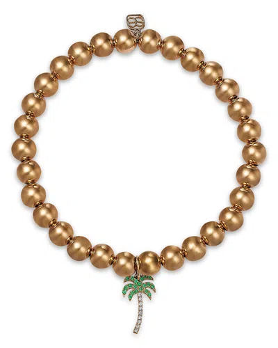 Sydney Evan Palm Tree Charm In Gold