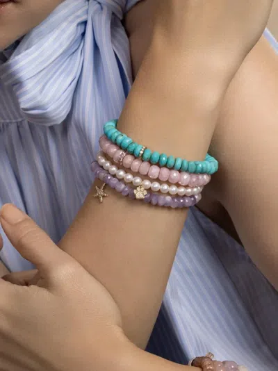 Sydney Evan Paw Charm Bracelet In Multi