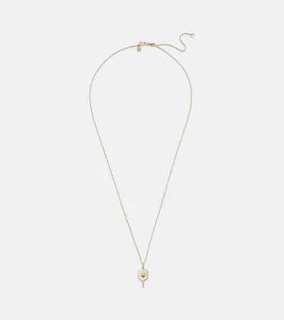 Sydney Evan Pickleball 14kt Gold Pendant Necklace With Diamonds