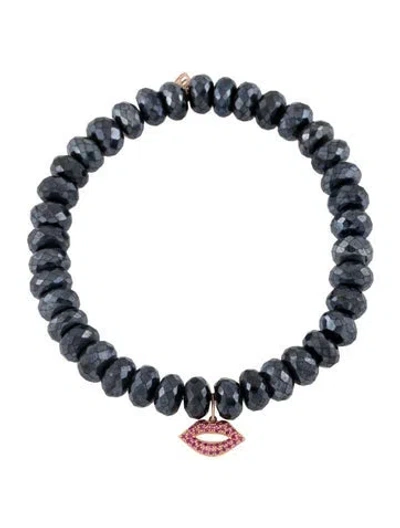 Pre-owned Sydney Evan Sapphire & Coated Spinel Bead Bracelet, 7" In Multi