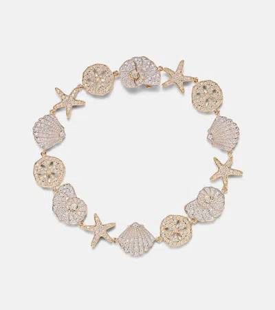 Sydney Evan Sea Life 14kt Gold (585/1000) Bracelet With Diamonds