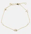 Sydney Evan Shells 14kt Gold Chain Bracelet With Diamonds And Freshwater Pearls In Gold