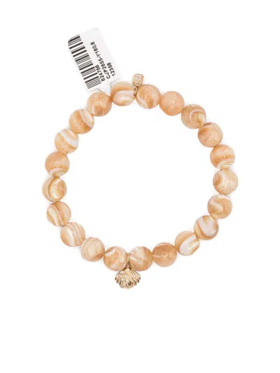 Sydney Evan Stone Shell Bracelet In Neutral