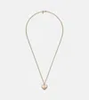 Sydney Evan Wallpaper Heart 14kt Gold Pendant Necklace With Diamonds In Gold