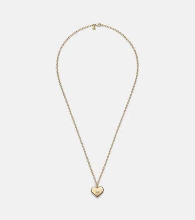 Sydney Evan Wallpaper Heart 14kt Gold Pendant Necklace With Diamonds