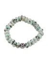Sydney Evan Women's 14k Black Rhodium, Kyanite & Diamond Moroccan Flower Beaded Bracelet In Black