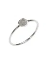 Sydney Evan Women's 14k White Gold & 0.06 Tcw Diamond Cone Spike Ring In White Gold