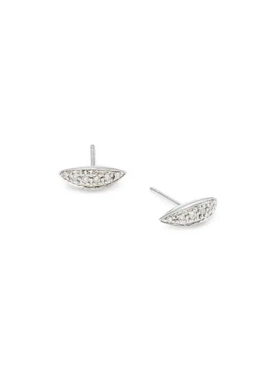 Sydney Evan Women's 14k White Gold & 0.08 Tcw Diamond Stud Earrings