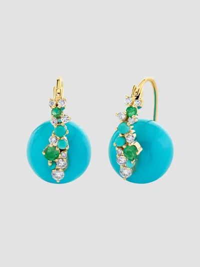 Sydney Evan Women's Cocktail 14k Yellow Gold & Multi-gemstone Drop Earrings In Neutral