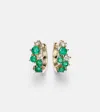 Sydney Evan X Wicked Emerald City 14kt Gold Huggies With Emeralds And Diamonds In Green