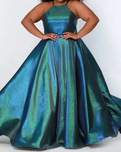 Sydney's Closet All Eyes On You Prom Dress In Blue