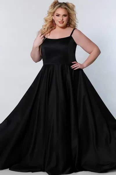 Sydney's Closet Ce2202 Plus Size Long Formal Dress In Blue