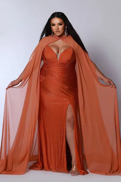 Sydney's Closet Jk2518 Fitted Long Slit Formal Ruched Plus Size Prom Dress In Burgundy