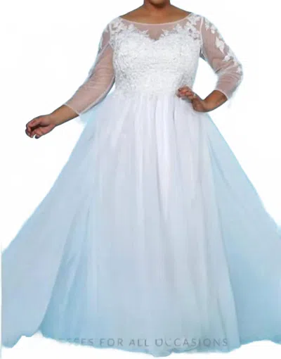 Sydney's Closet Women's Homer Dress In Ivory In Blue