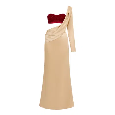 Syla Atelier Women's Neutrals Vianne Dress In Multi