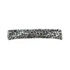 Sylki Women's Black Silk Headband - Thin - Leopard Print In Black
