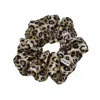 Sylki Women's Brown / Black / Neutrals Silk Scrunchie - Leopard Print In Multi