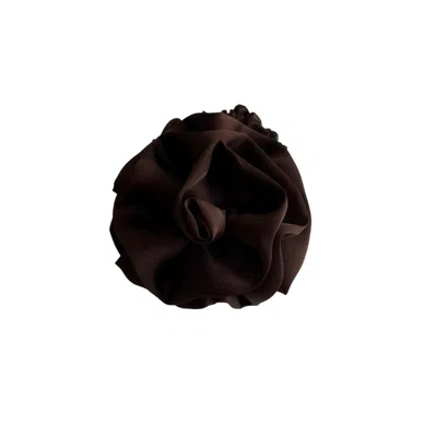 Sylki Women's Flower Applique Hair Tie - Brown