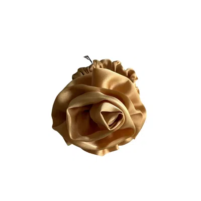Sylki Women's Flower Applique Hair Tie - Gold
