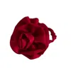 Sylki Women's Flower Applique Hair Tie - Red In Red