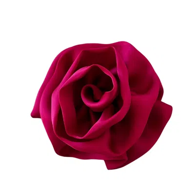 Sylki Women's Flower Hair Clip - Hot Pink