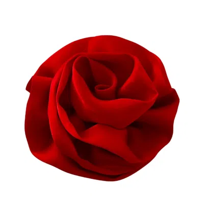 Sylki Women's Flower Hair Clip - Red