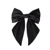 Sylki Women's Hair Bow Clip - Black In Black