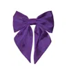 Sylki Women's Hair Bow Clip - Purple In Purple