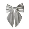 Sylki Women's Hair Bow Clip - White In White