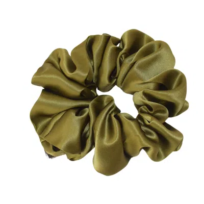 Sylki Women's Maxi Silk Scrunchie - Emerald Green