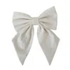 Sylki Women's Neutrals Hair Bow Clip - Linen - Cream
