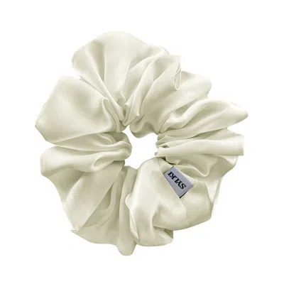 Sylki Women's Neutrals Maxi Silk Scrunchie - Vanilla