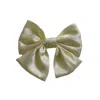 Sylki Women's Neutrals Short Hair Bow Clip - Buttermilk