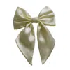 Sylki Women's Orange Hair Bow Clip - Buttermilk In Orange