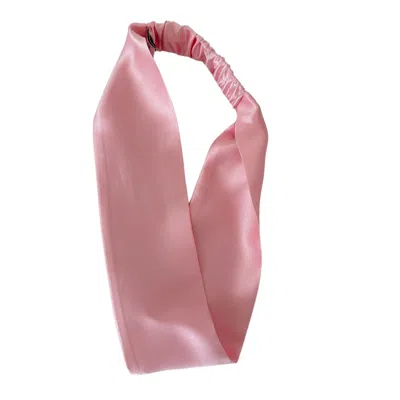 Sylki Women's Pink / Purple Silk Headband - Light Pink In Pink/purple