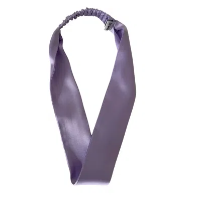 Sylki Women's Pink / Purple Silk Headband - Thin - Purple