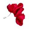 Sylki Women's Scrunchie Barrette Hair Clip - Red In Red