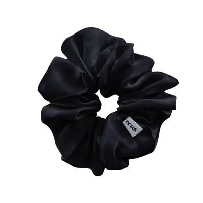 Sylki Women's Silk Scrunchies - Black
