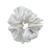 Sylki Women's Silk Scrunchies - White In White