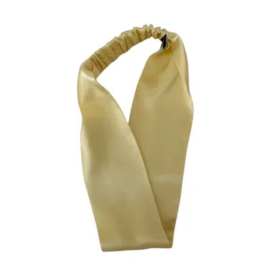 Sylki Women's Yellow / Orange Silk Headband - Yellow In Yellow/orange
