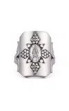 Sylva & Cie 18k White Gold Gilded Age Ten Table Ring In White