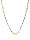 Sylva & Cie 18k Yellow Gold Two Tone Necklace In Silver