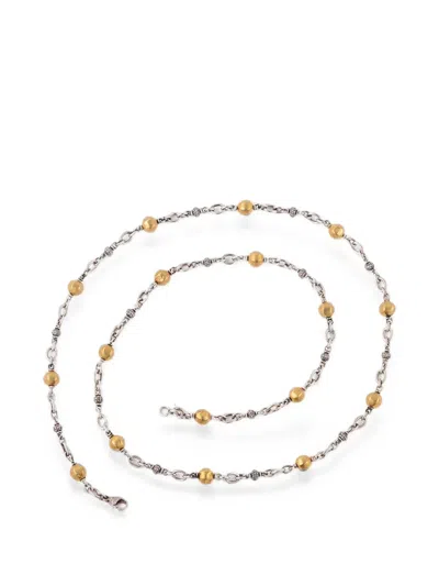 Sylva & Cie Diamond Bead Necklace In Multi