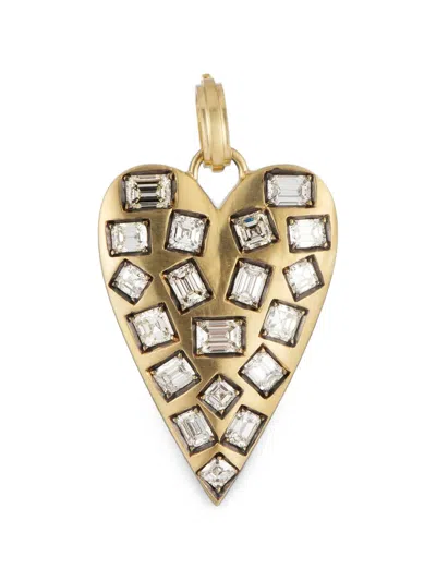 Sylva & Cie Herzanhänger Mit Diamanten In Gold