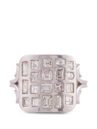 Sylva & Cie Ten Table Diamond Ring In Metallic