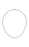 Sylva & Cie Gold Nugget 18k Yellow Gold Platinum And Sterling Silver Necklace