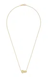 Sylva & Cie Moi Et Toi 18k Yellow Gold Diamond Necklace