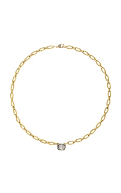 Sylva & Cie Mosaic 18k Yellow Gold Diamond Necklace