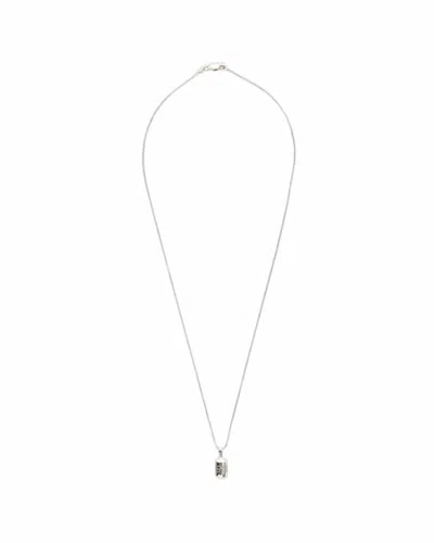 Sylvia Benson Women's Micro Fortune Buoy Necklace In Silver